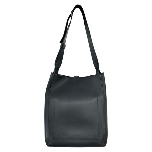 Everlane The Studio Bag - Black Leather Shoulder Bag - Picture 2 of 9